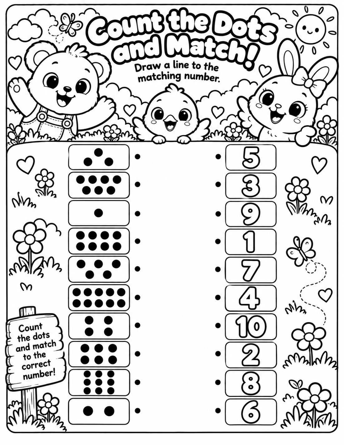 Jucyloo Adventures Counting Workbook Printable | Numbers 1–10 | Ages 3–6